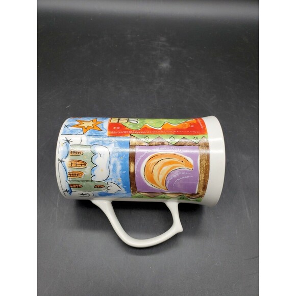 ROYAL NORFOLK CHRISTMAS MUG Various Scenes Xmas Coffee Cup Winter Colorful - Picture 10 of 12